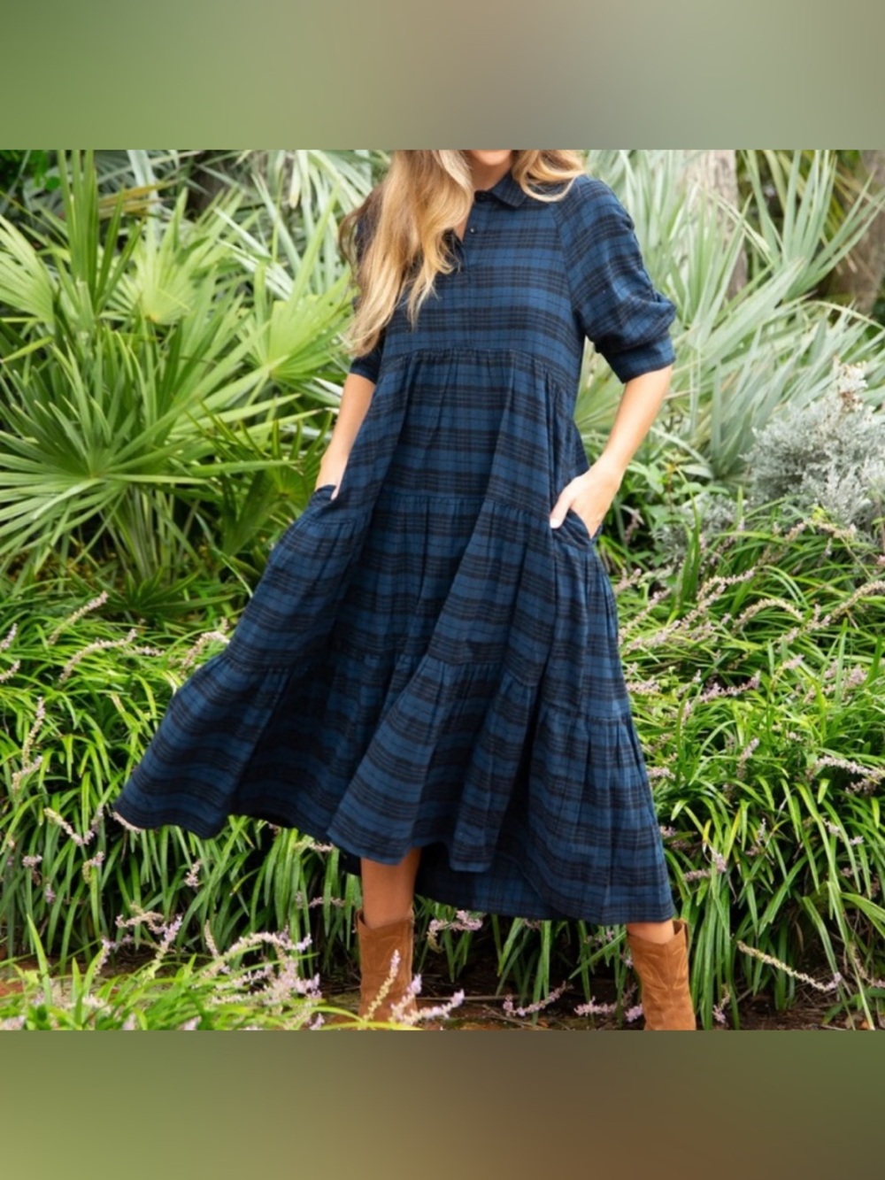 Natural Life Rebecca Plaid Flannel Midi Dress
BNWT XL